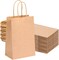60pcs Small Gift Bags, 5.25x3.2x8in Brown Paper Bags with Handles Bulk for Gift, Shopping, Birthday, Wedding, Business Party (Kraft)